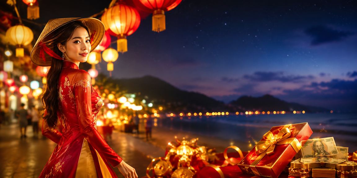 Cảnh casino Con Dao với khung cảnh Việt Nam đặc trưng